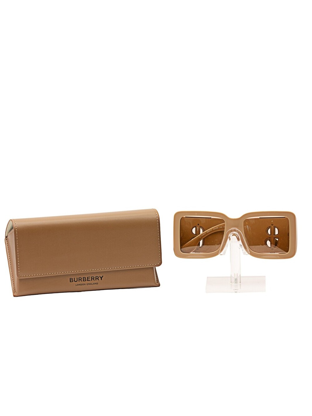 Burberry Taupe Oversized Square Brown